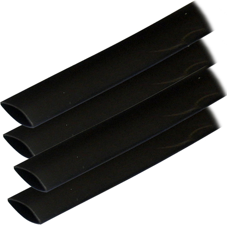 ANCOR Adhesive Lined Heat Shrink Tubing (ALT) - 3/4" x 12" - 4-Pack - Black 306124